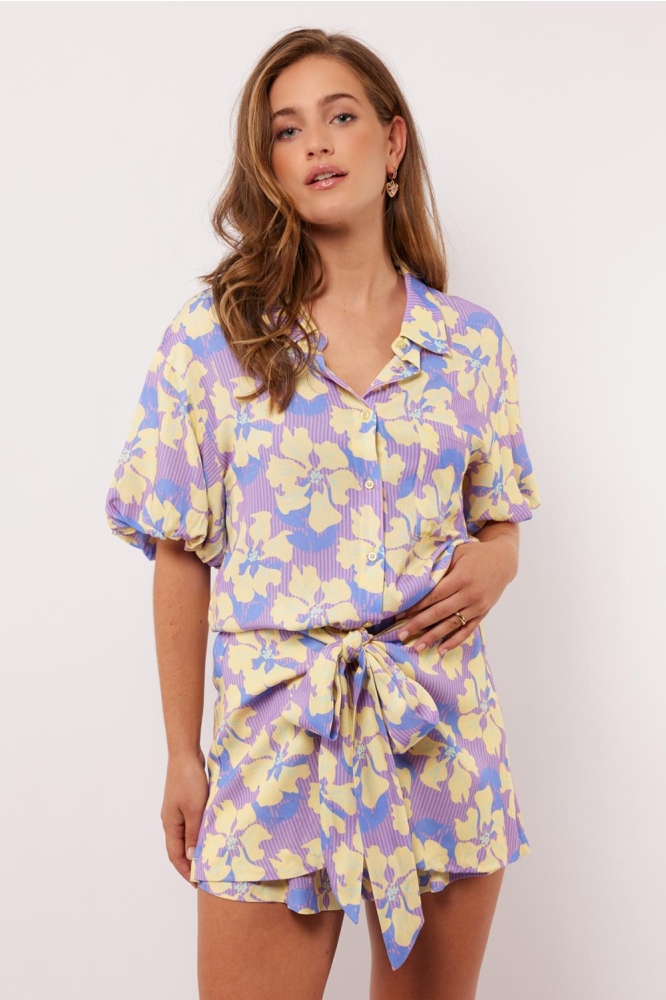 VIVIANA BLOUSE 25ZFSF12 SUNBEAM YELLOW/PERSIAN JEWEL